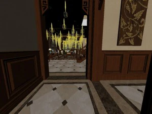 panorama family corridor 3D Model