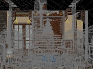 panorama family corridor Modèle 3D