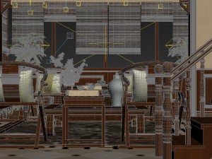 panorama family corridor Modèle 3D