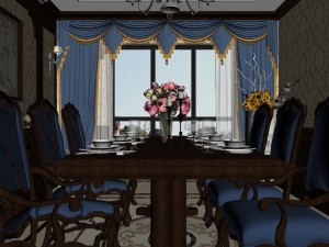 panoramic 360 american style restaurant kitchen space 01 3Dモデル