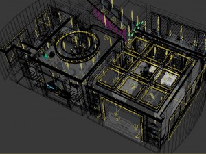 panoramic american style restaurant kitchen space 02 3D 模型