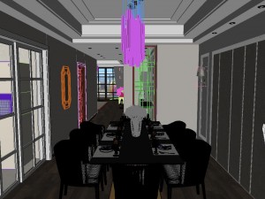 panoramic 360 american style restaurant kitchen space 04 Modelo 3D
