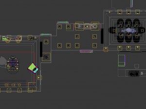 panoramic 360 american style restaurant kitchen space 04 Modelo 3D