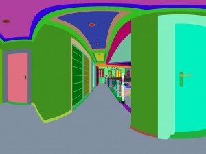 panoramic american style family living room restaurant 09 Model 3D