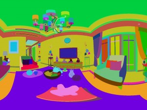 panoramic american style family living room restaurant 11 3Dモデル
