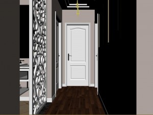 panoramic american style family living room restaurant 11 3Dモデル