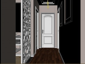panoramic american style family living room restaurant 11 3Dモデル