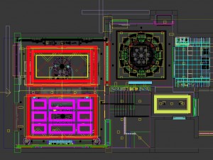 panoramic american style family living room restaurant 12 3D-Modell
