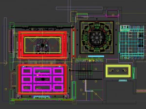 panoramic american style family living room restaurant 12 3D Model