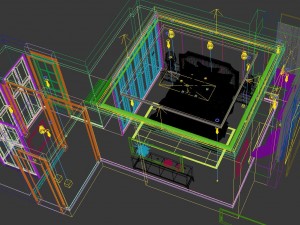 panoramic american style family bedroom space 07 Model 3D