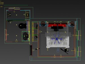 panoramic american style family bedroom space 08 3D Модель