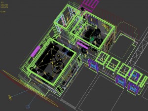panoramic american style living room restaurant space 03 3D 模型