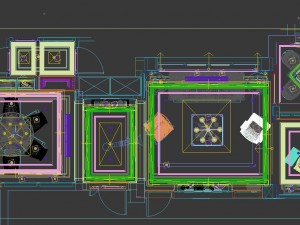 panoramic american style living room restaurant space 08 Modello 3D