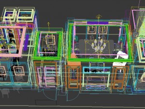 panoramic american style living room restaurant space 08 Modello 3D