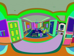 panoramic american style living room restaurant space 11 Model 3D