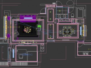 panoramic american style living room restaurant space 11 Model 3D