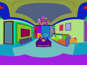 panoramic american style living room restaurant space 13 Modèle 3D