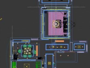 panoramic american style living room restaurant space 17 3D Model
