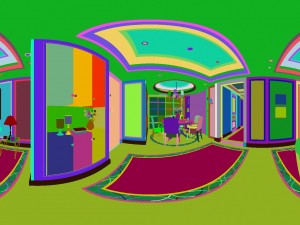 panoramic american style living room restaurant space 18 3Dモデル