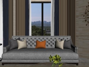 panoramic american style living room restaurant space 30 3D 모델