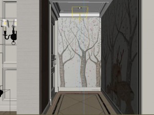 panoramic american style living room restaurant space 31 Modèle 3D