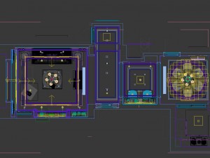 panoramic american style living room restaurant space 31 Modèle 3D