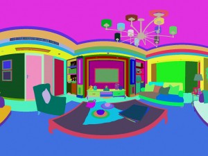 panoramic american style living room restaurant space 35 Modèle 3D