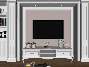 panoramic american style living room restaurant space 35 Modèle 3D