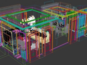 panoramic american style living room restaurant space 35 Modèle 3D