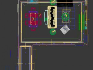 panoramic american style living room restaurant space 36 Modelo 3D
