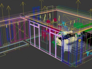 panoramic american style living room restaurant space 36 Modelo 3D
