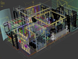 panoramic american style living room restaurant space 41 Modèle 3D