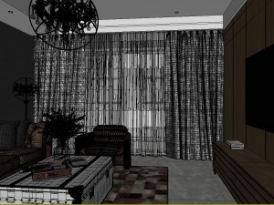 panoramic 360 american style living room restaurant space 48 3Dモデル