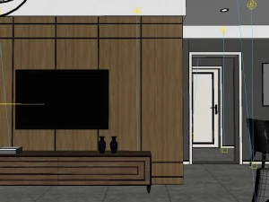 panoramic 360 american style living room restaurant space 48 3D Model