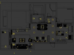 panoramic 360 american style living room restaurant space 48 3Dモデル