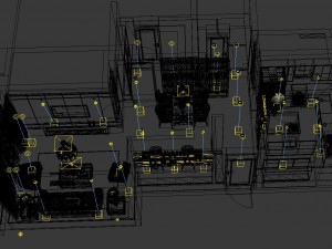 panoramic 360 american style living room restaurant space 48 3Dモデル