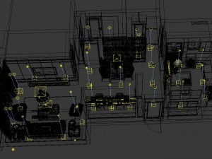 panoramic 360 american style living room restaurant space 48 3D Model
