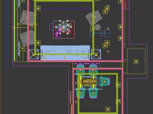 panoramic american style living room restaurant space 49 3D 模型