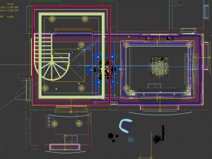 panoramic american style living room restaurant space 50 Modelo 3D
