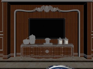 panorama european style restaurant kitchen space 01 3D Model