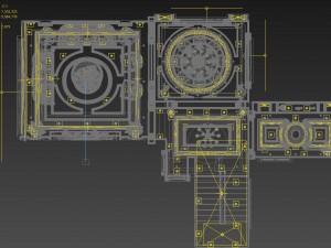 panorama european style restaurant kitchen space 01 3D Model
