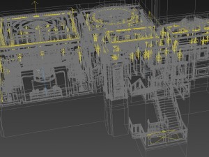 panorama european style restaurant kitchen space 01 3D Model