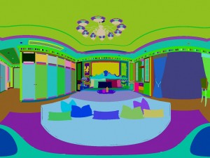 panoramic european style family bedroom space 02 3D Model