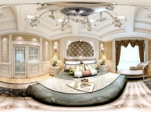 Spazio camera familiare panoramica in stile europeo 06 Modello 3D