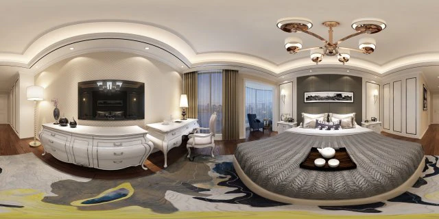 panoramic european style family bedroom space 07 3D Model .c4d .max .obj .3ds .fbx .stl .blend 