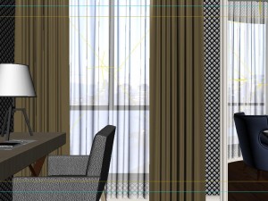panoramic european style family bedroom space 07 3D मॉडल