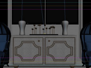 panoramic european style living room restaurant space 02 Modèle 3D