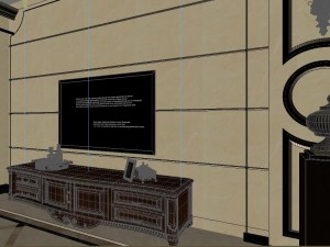 panoramic european style living room restaurant space 05 Modelo 3D
