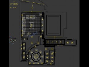 panoramic european style living room restaurant space 05 Modelo 3D