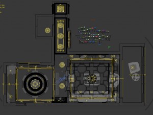 panoramic view european style living room dining room 07 Modèle 3D